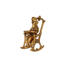 Lord Ganesha Sitting On A Chair and Reading Ramayana Gift Ganesha  Statue - £24.42 GBP