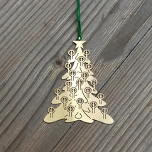 Christmas Tree Brass Christmas Decoration Ornament - £15.12 GBP