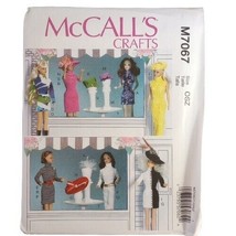 McCall's Crafts M7067 Clothes and Accessories for 11.5" Doll Dresses Hats Pin UC - $10.04