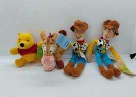 Lot of 4 Kelloggs Walt Disney World Mini Bean Winnie The Pooh 2 Woody &amp; ... - £7.46 GBP