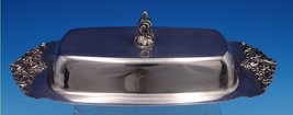 Grande Baroque by Wallace Silverplate Covered Butter Dish (#7828) - £53.66 GBP