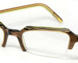 Vintage Max. MADISON 779 TRANSPARENT BROWN /OLIVE /BLACK EYEGLASSES 47-2... - $47.27