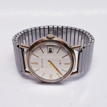 Bulova 10K GF Gold Filled Men&#39;s Mechanical Manual Watch-Date&amp;Seconds-Mov... - £71.13 GBP