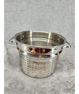 Tramontina Stainless Steel Pasta Pot Strainer Colander Insert 7.5” X 10”... - £22.12 GBP