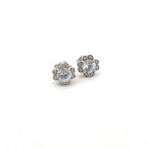 Natural Sapphire Diamond Earrings 14k W Gold 1.62 TCW Certified $3,950 211169 - £853.51 GBP