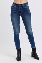 Judy Blue Full Size Mid-Rise Waist Skinny Jeans with Pockets - $73.49