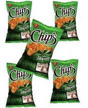 Barcel Chips Jalapeño 62g Box with 5 bags papas snack Mexican Chips - £13.10 GBP