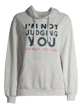 Judging Juniors Graphic LS Hoodie Pullover Fleece Gray Size L/G 11-13(LO... - $19.79