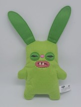 Fuggler Rabid Rabbit  Ugly Monster Green Bunny Big Teeth Monster Plush CLEAN  - £24.15 GBP