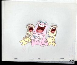 SUPER HIGHWAY  The Brave Little Toaster painted animation cel art drawin... - $12.50