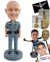 Personalized Bobblehead Good Officer having a great day at work - Careers &amp; Prof - £72.11 GBP