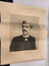 Original Antique Poster of Republican Governor of Illinois Joseph W. Fifer 1889 - £74.38 GBP