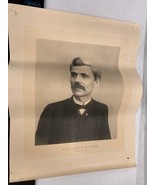 Original Antique Poster of Republican Governor of Illinois Joseph W. Fif... - $94.04