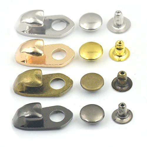 Bluemoona 15 sets - Boots Hook Buckles With rivets Riding Hiking Shoes Climbing