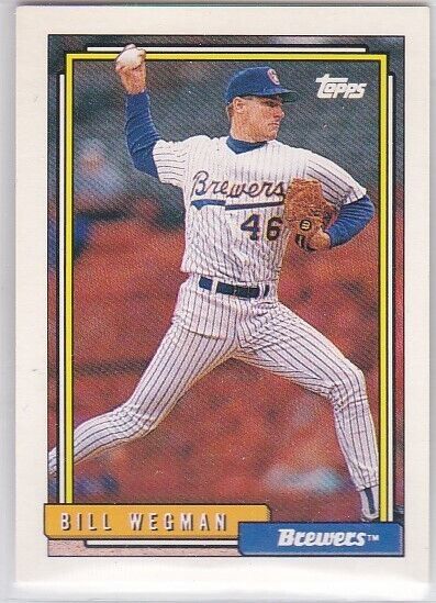 Primary image for M) 1992 Topps Baseball Trading Card - Bill Wegman #22