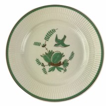 Vintage Royal Copenhagen Denmark Green Glaze Dove Bird Nest Plate 1/22/1... - $233.75