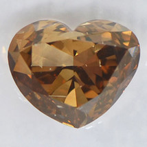 Brown Diamond Heart Shape Natural Fancy Color Loose 2.11 Carat SI1 IGI Certified - £3,016.14 GBP