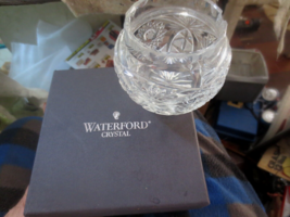 Waterford Crystal 4&quot; Nut Candy Rose Bowl in box with chip - £7.46 GBP