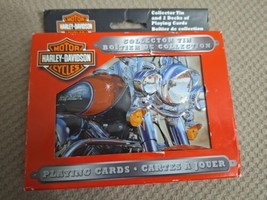 2003 Harley Davidson Motorcycles Collector Tin W/2 Sets 54 Playing Cards... - £4.36 GBP