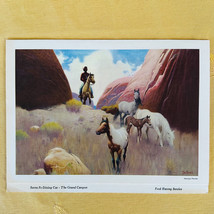 Fred Harvey Santa Fe Railroad Dining Car Dinner Menu Grand Canyon Navajo Ponies - £18.16 GBP