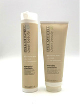 Paul Mitchell Clean Beauty Vegan Everyday Shampoo &amp; Conditioner 8.5 oz Duo - £21.73 GBP