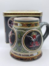 VINTAGE 1993 Budweiser Historical A &amp; Eagle Series 1890 Edition Beer Stein &amp; Tin - £14.93 GBP