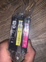 Genuine Epson 200 Ink Cartridges, SEALED, Magenta, Yellow, And Black XL - £19.57 GBP