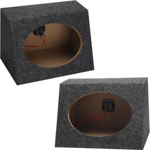2 Pieces Angled Style Car Audio Speaker Box 6 X 9 Inch Car Audio Enclosures - £47.12 GBP