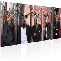 Tiptophomedecor Stretched Canvas Nordic Art - People In Masks - Stretched & Fram - $144.99