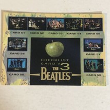The Beatles Trading Card 1996 John Lennon Paul McCartney Checklists 3 - £1.54 GBP