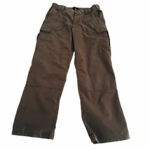 511 Tactical Pants Mens Actual 29&quot;x29.5&quot; Khaki Ripstop Utility Pockets Workwear - £26.10 GBP