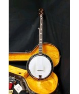 1970s Angelica Resonator Banjo Abalone Mother of Pearl Inlays With Case ... - €483,86 EUR