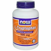 NOW Foods L-Tryptophan 500 mg - 120 Veg Capsules - £24.62 GBP