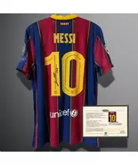 Lionel Messi Signed Printed 2020 Barcelona Tribute Jersey + COA | FREE S... - €131,15 EUR