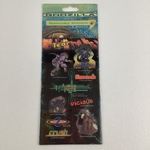 Godzilla Removable Stickers Self Adhesive Sticker Sheets Vintage 1996 To... - $14.80