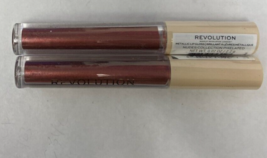 Revolution Metallic Lip Gloss Nude Collection-Pixelated *Twin Pack* - £14.32 GBP