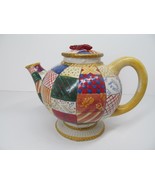 Studio Nova Old World Santa 6 1/2&quot; X 5 1/2&quot; Patchwork Teapot VGC - £7.57 GBP