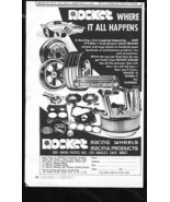 Vintage ROCKET RACING WHEELS 1973 Advertisement Los Angeles CA, +Bonus A... - $16.22 CAD