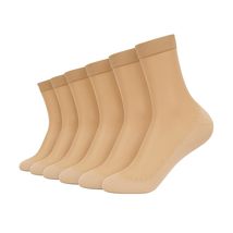 AWS/American Made Women&#39;s 6 Pairs Anti-Slip Cotton Sole Sheer Ankle Sock... - $182.84 MXN