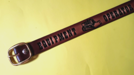 EQUIPMENT OPERATOR  BELT LEATHER Genuine Cowhide 1 1/2&quot; &amp; Standard funct... - $34.60