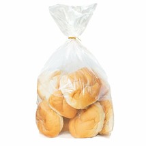 500 Poly Bakery Bread Bags 10x8x24 Ultra Thin Clear Gusseted - £74.67 GBP