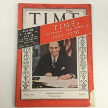 Time Magazine February 28 1938 Vol 31 #9 U.S. Sec. of Treasury Henry Morgenthau - £22.48 GBP