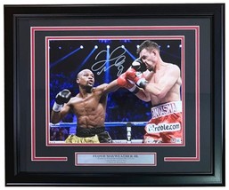 Floyd Mayweather Jr Signed Framed 11x14 Robert Figueroa Fight Photo BAS - £224.18 GBP