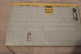 HO Scale Miller Decal, Boston &amp; Maine Riesel Locomotive Decals #L-621 - £11.81 GBP