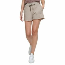 MSRP $40 Calvin Klein Womens Ribbed Waistband Shorts Beige Size Large - £8.70 GBP