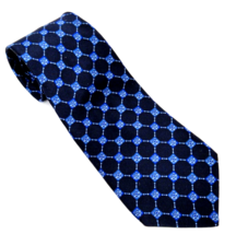 Beaufort Men&#39;s Silk Neck Tie Navy and Royal Blue Tie Rack Made in Italy - £11.86 GBP