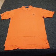 Polo Golf Ralph Lauren Shirt Men Medium Orange Golf Golfer Pony Vintage VTG - $18.47
