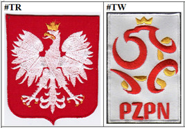 Poland National Football Team Soccer Badge Iron On Embroidered Patch - £7.97 GBP