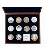 Vatican City Medals Set 11 BU Medals Colored in Luxury Wooden Case + CoA... - £168.04 GBP