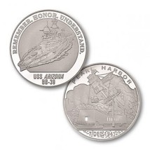 December 7, 1941 Uss Arizona BB-39 Pearl Harbor Challenge Coin - £27.53 GBP